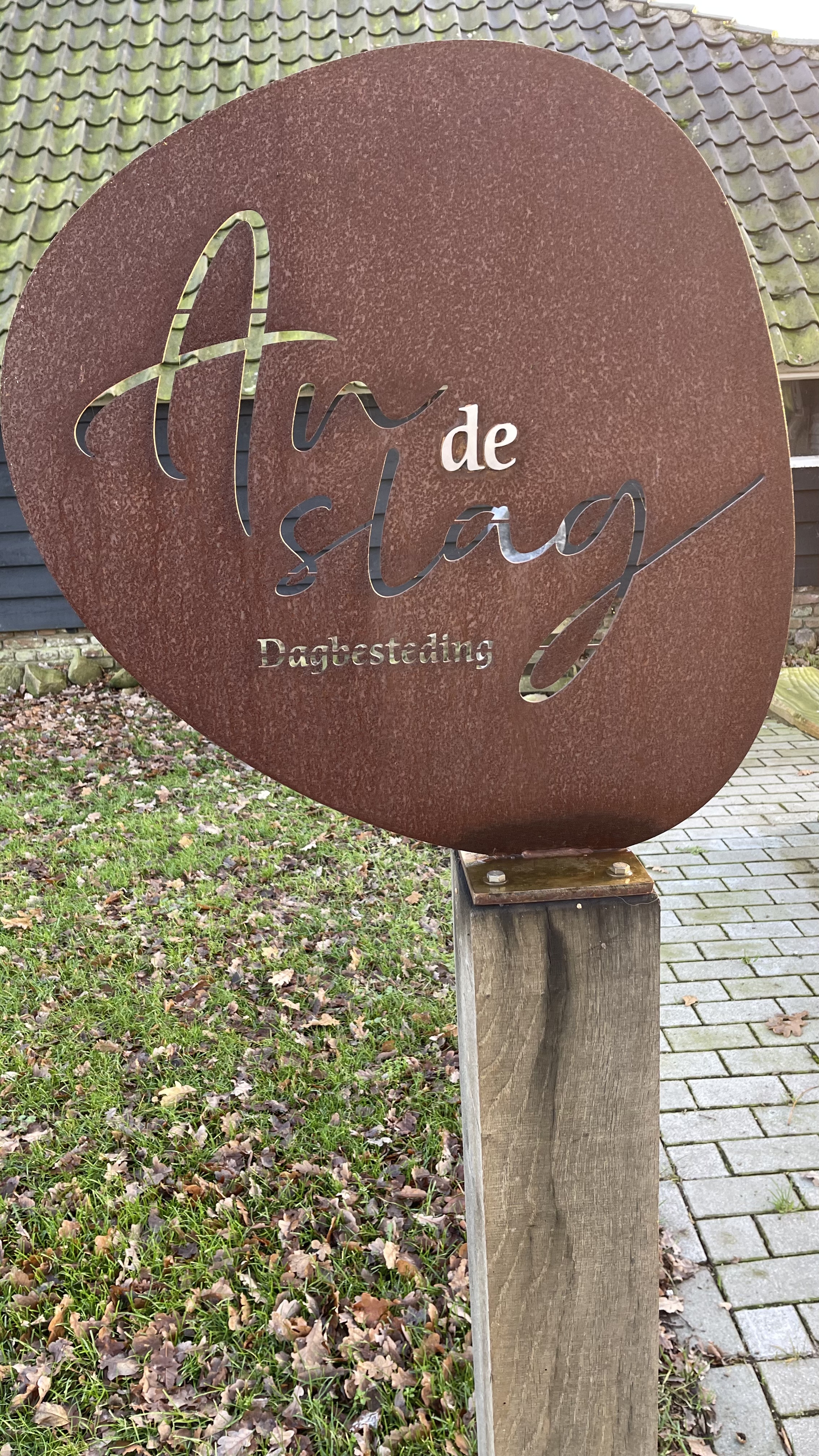 Logo-bord bij An de Slag